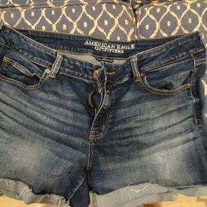 American Eagle Dark wash Shorts